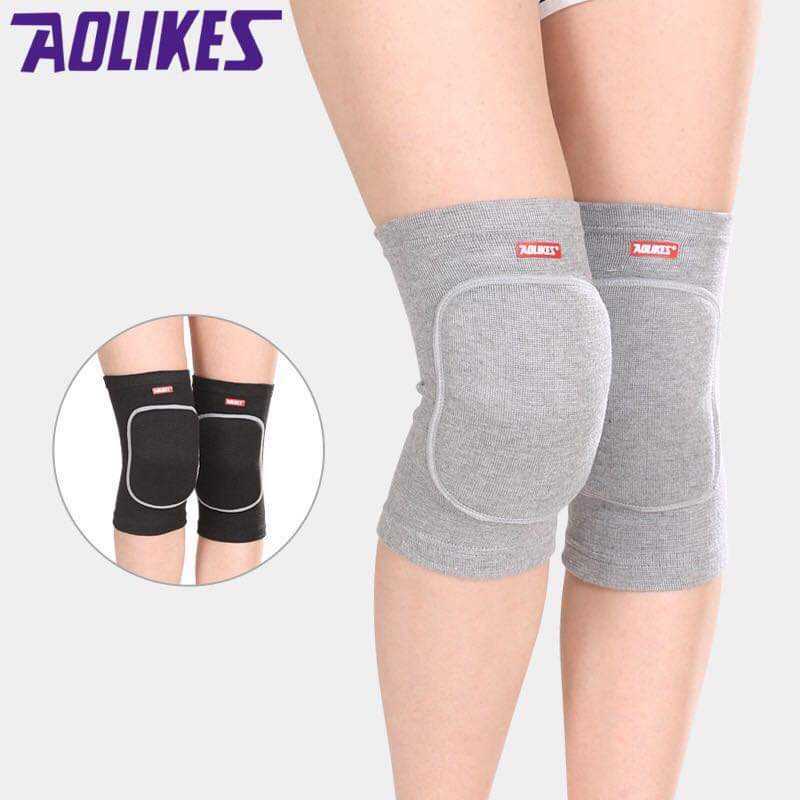 Miếng đệm đầu gối tập GYM, Bóng đá, Trượt Patin, thể thao khác cho nữ chính hãng AOLIKES ( 1 đôi) A-0210