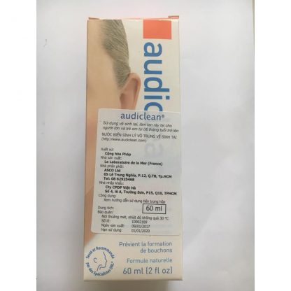 Audiclean 60ml. làm sạch ráy tai, làm tan ráy tai.