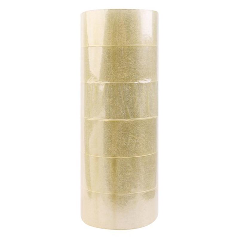 Combo 6 cuộn băng keo trong loại lớn 100 Yard, 48mm, trọng lượng 1100g