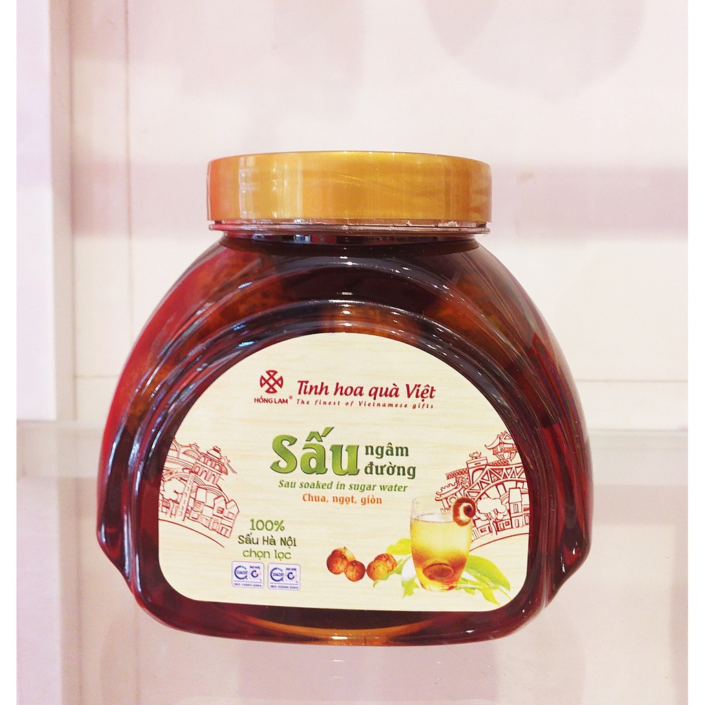 Sấu ngâm đường hồng lam - 1kg