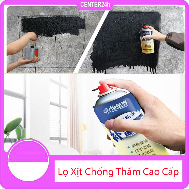 [ Hót Hót ]  Bình xịt chống thấm đa năng chống nước Cho Tường, Bể Nước, Mái Nhà, Trần Sàn, xô chậu - LOẠI TỐT - Center24h