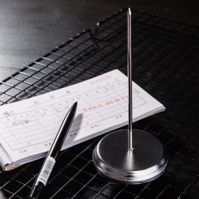 Cây ghim bill giấy hóa đơn Cây cắm order inox xiên order inox