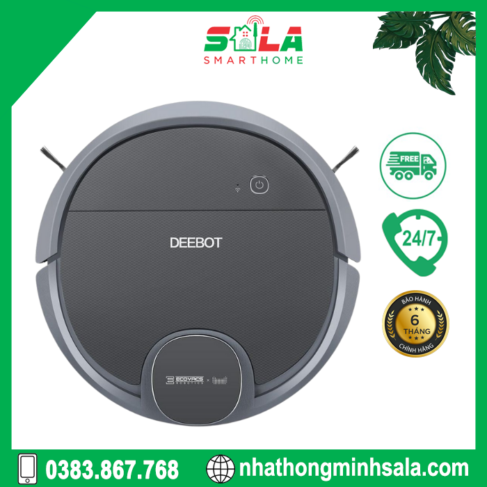 Robot hút bụi lau nhà Ecovacs Deebot DN55 Hàng like new 100% đầy đủ các tính năng thông minh cao cấp