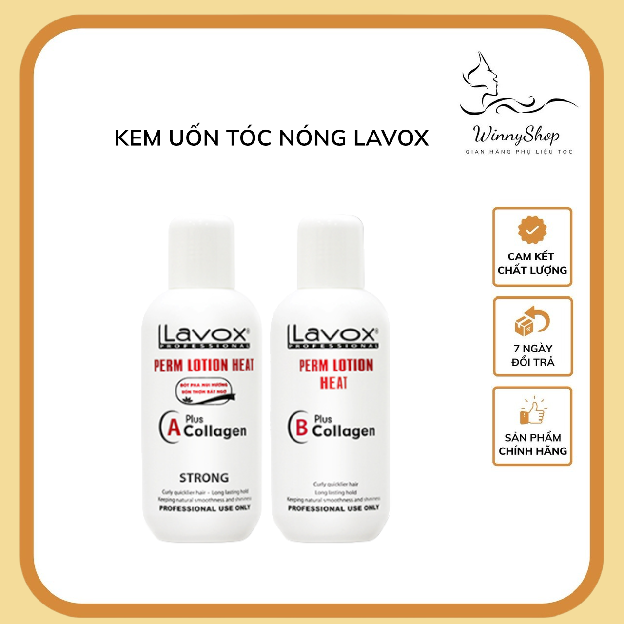 Thuốc uốn nóng lavox chai a & b 500ml*2