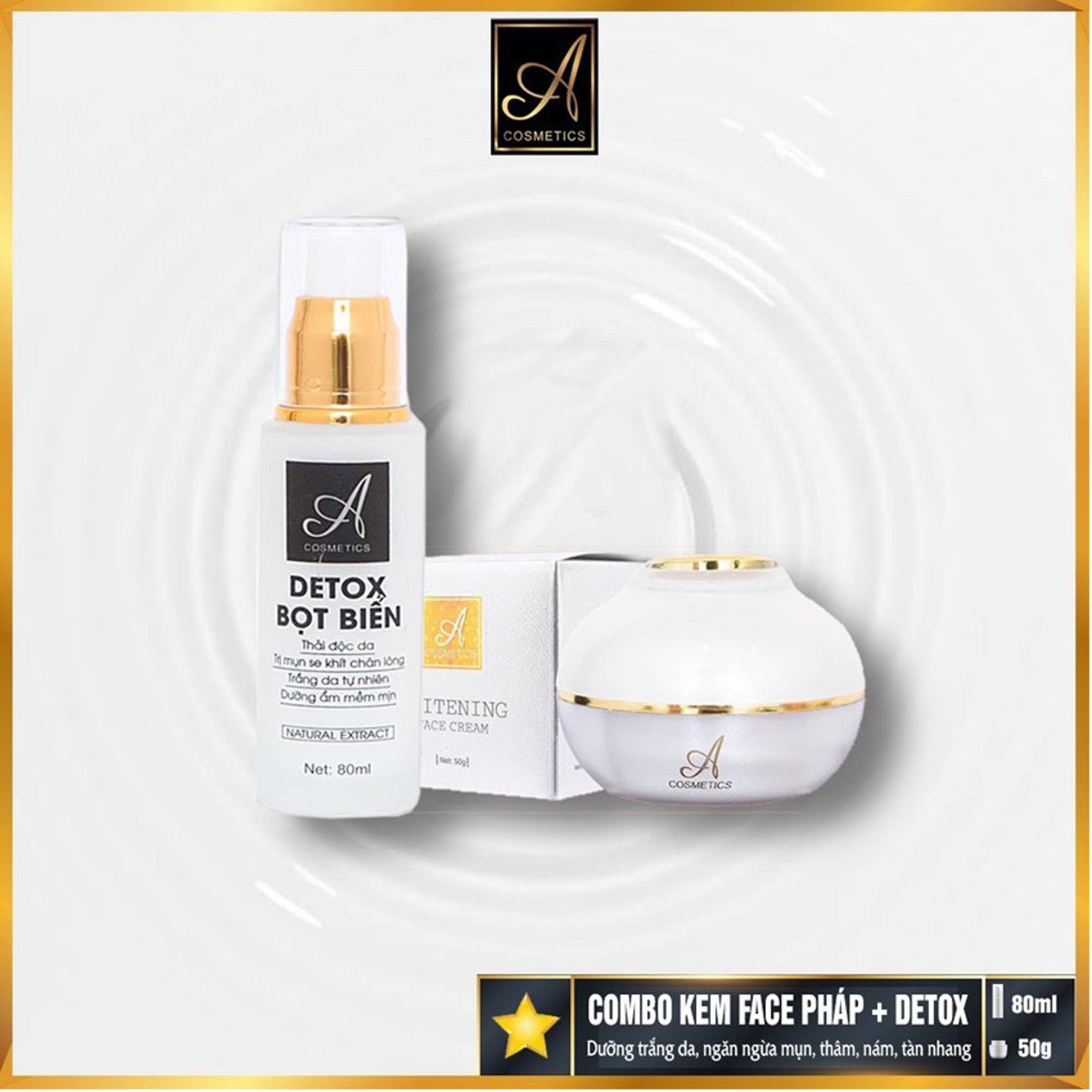 Combo Face Pháp + Detox Bọt Biển Acosmetics