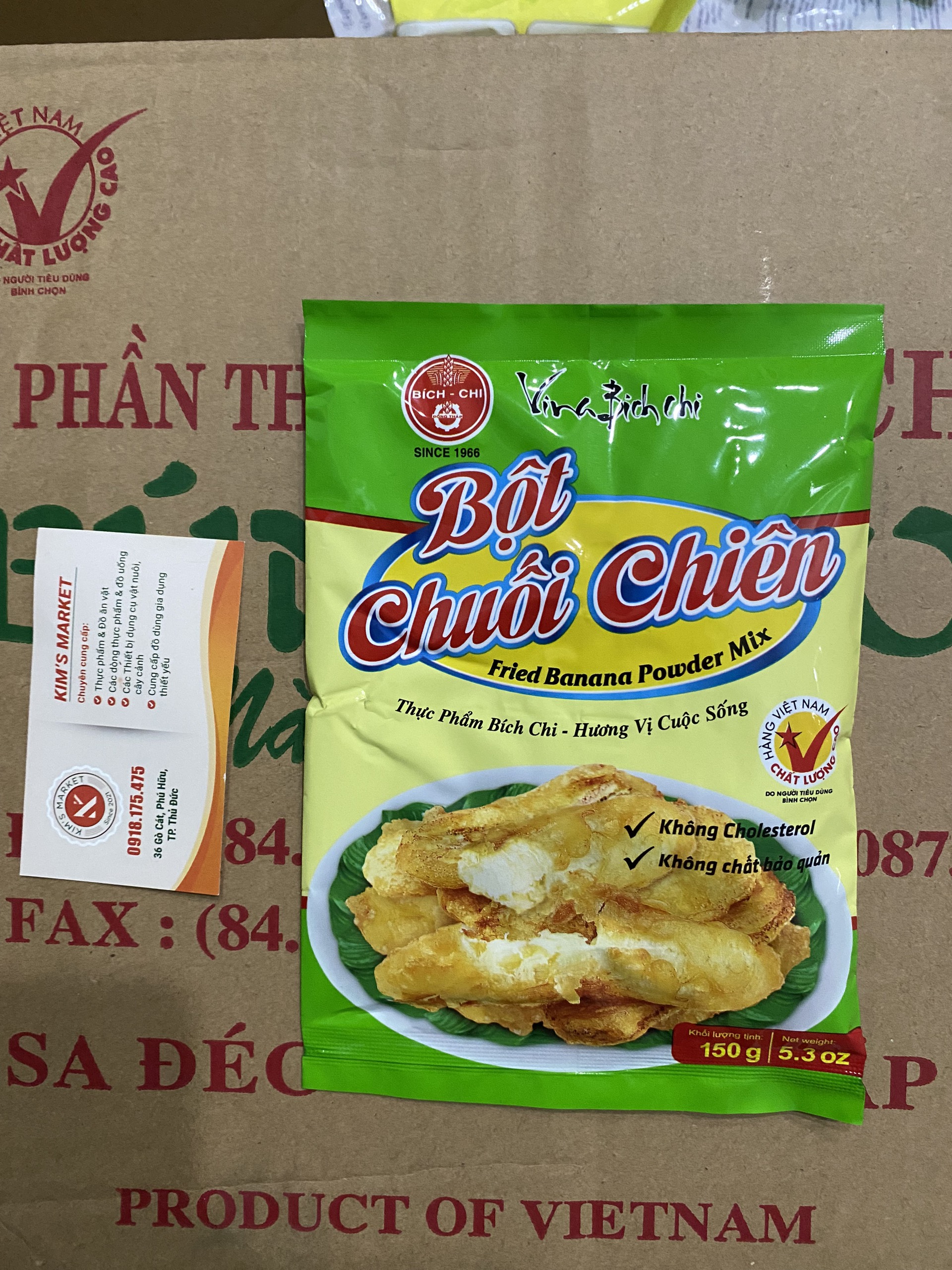 Bột chuối chiên 150gr bích chi