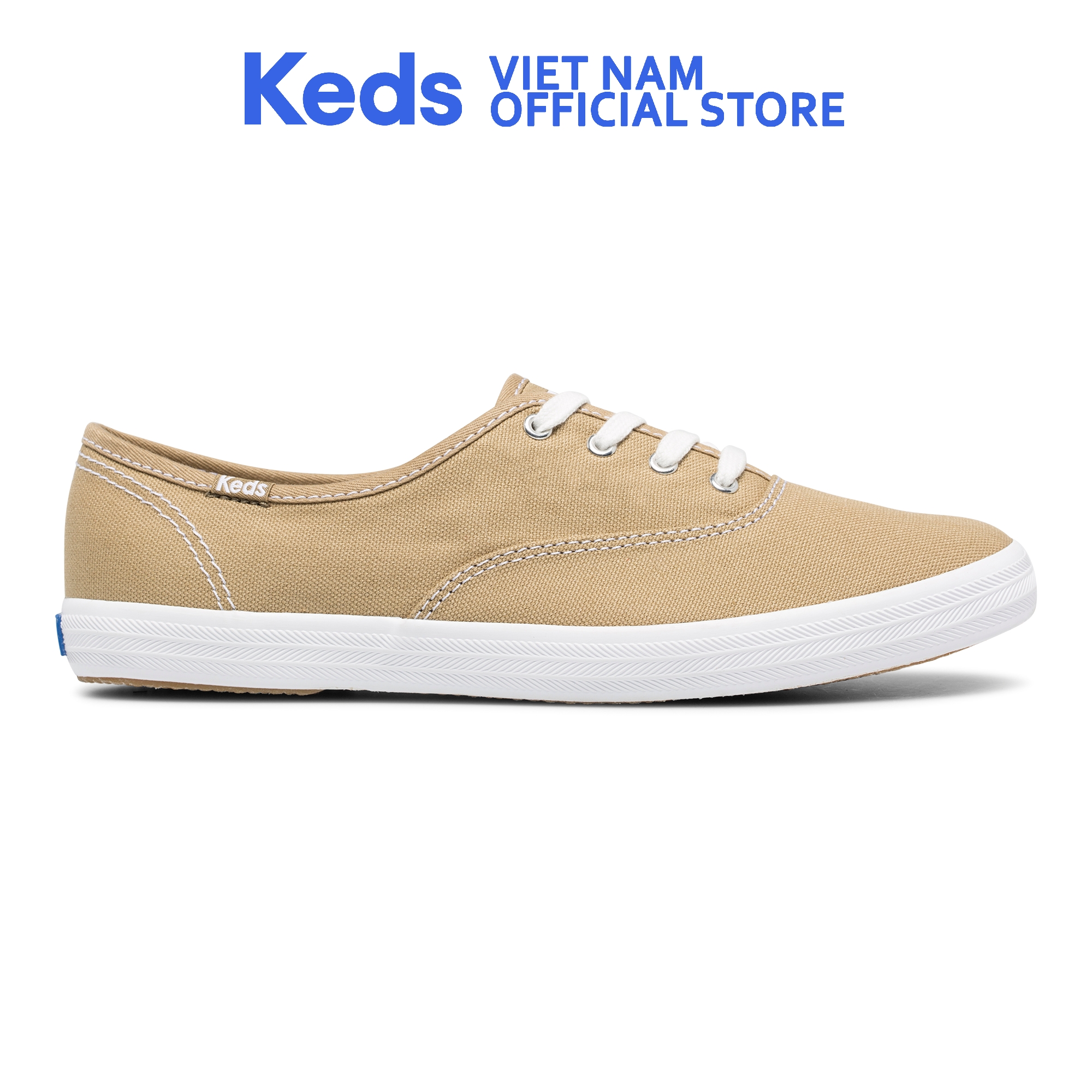 Giày Buộc Dây Keds Nữ Lace Up Champion Organic Canvas Stone KD064810