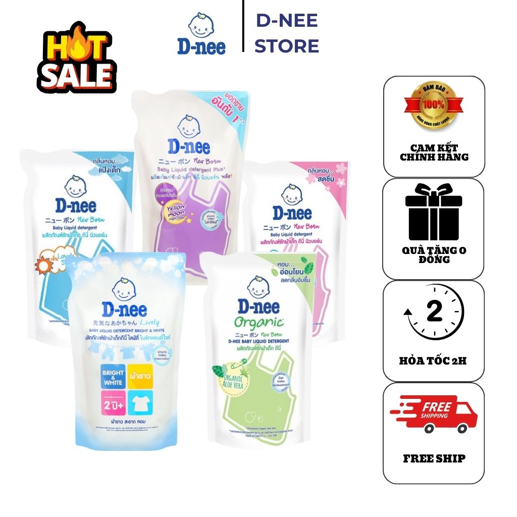 Nước giặt quần áo DNEE túi 550ml thái lan cho bé