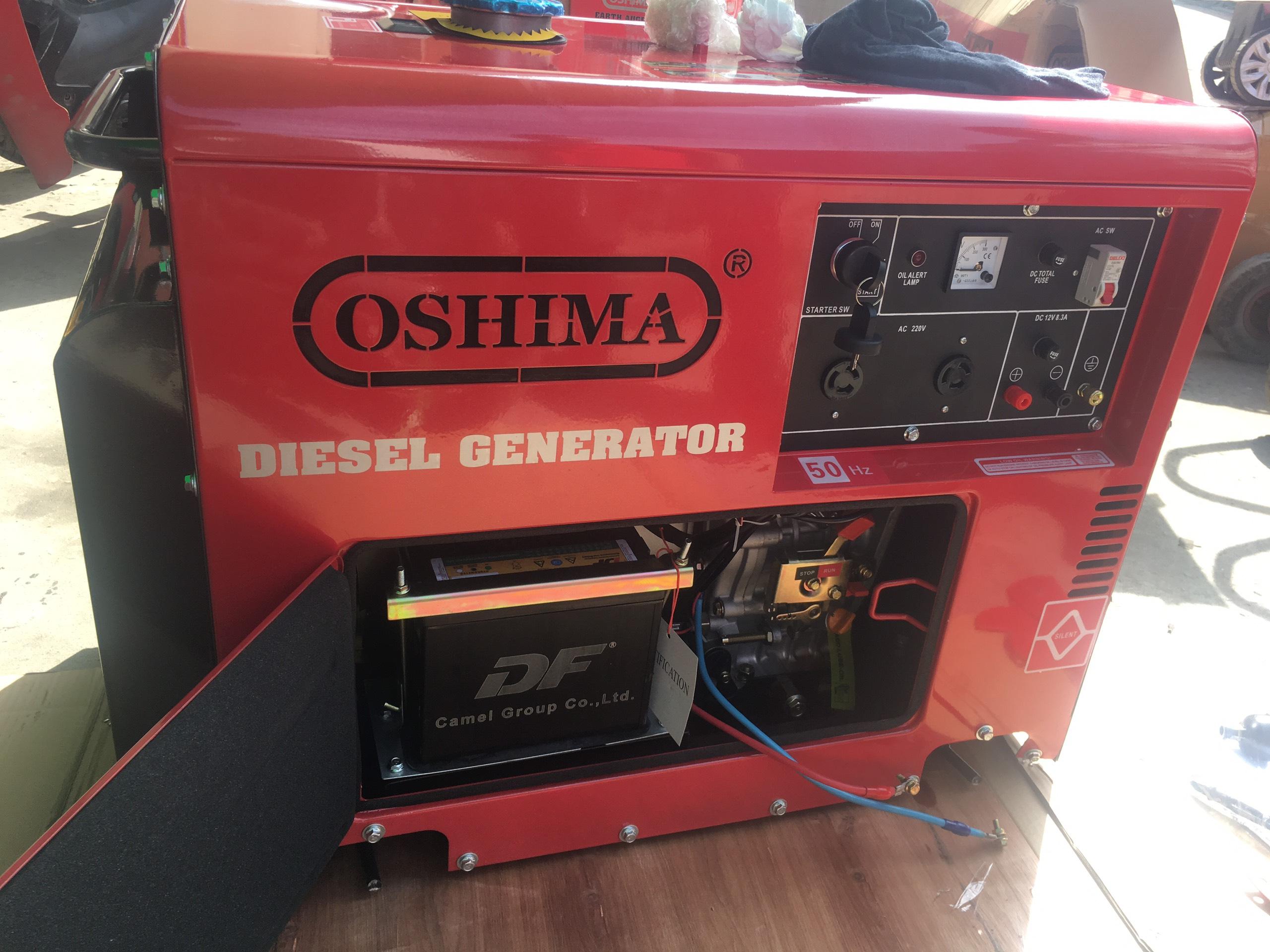 Máy phát điện chạy dầu 7kw oshima 8500