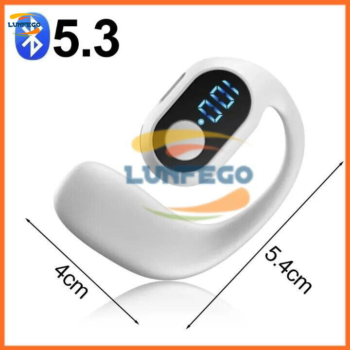 goya234 Tai nghe không dây Bluetooth tai nghe một tai OWS KY2 PRO 2024, pin dung lượng lớn TWS, thời gian phát 16 giờ, tai nghe hiển thị LED thể thao kinh doanh trong tai điều khiển bằng nhấp chuột