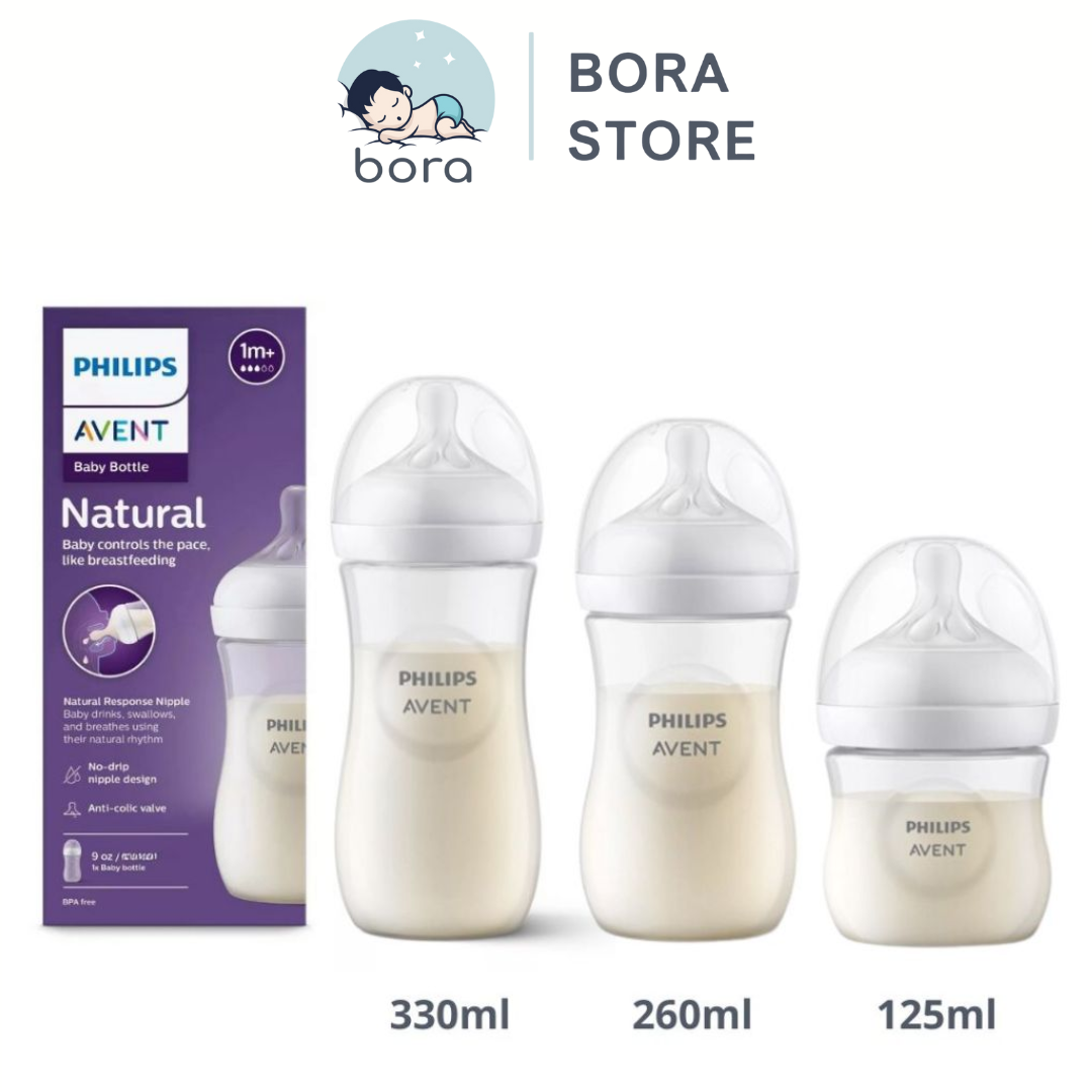 Bình sữa Avent Natural 125ml 260ml 330ml phiên bản 2021