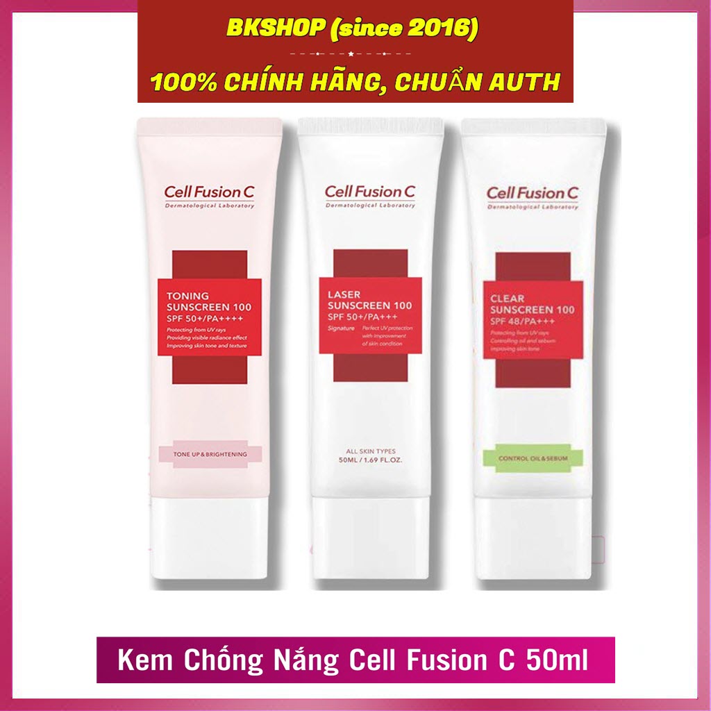 [Hàn Quốc] Kem Chống Nắng Cell Fusion C Toning Sunscreen 100 - 50ml