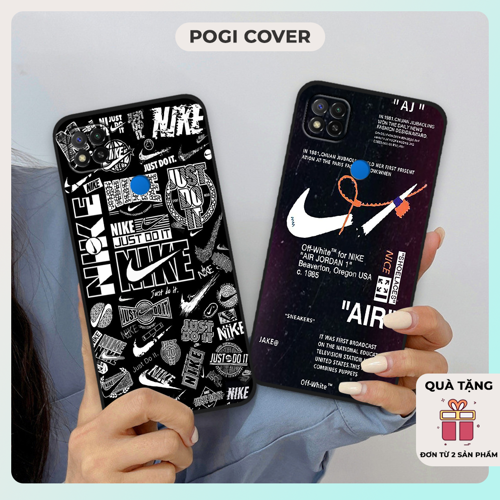 Ốp lưng Xiaomi Redmi 9C in hình nikee, off whitee thời trang