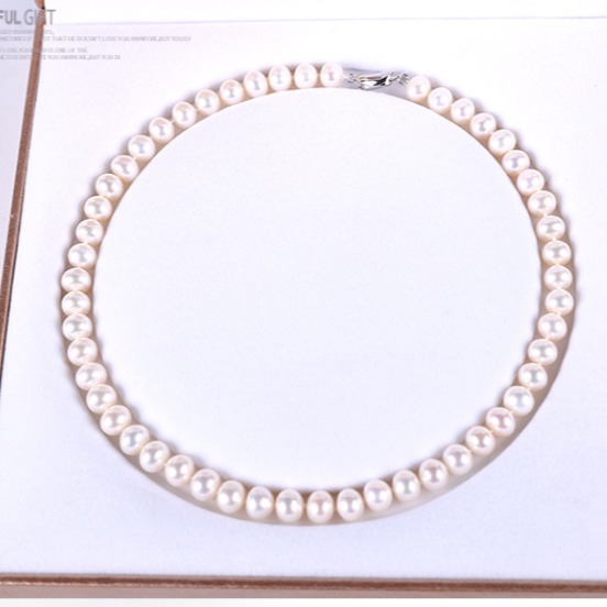 VC098 Vòng Cổ Ngọc Trai Tự Nhiên Nước Ngọt Kèm Hộp Sang Trọng