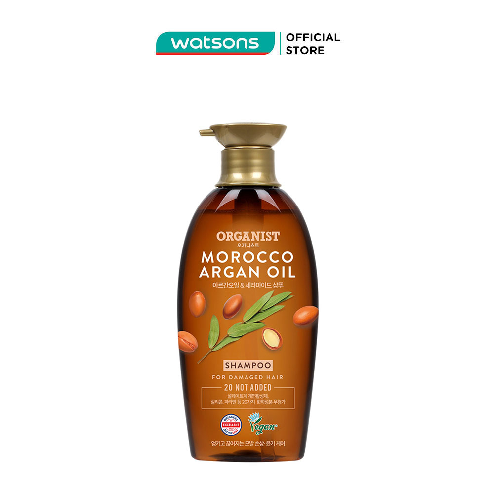 Dầu Gội Organist Argan  Repair Shampoo Tinh Dầu Morocco Argan Dành Cho Tóc Hư Tổn 500ml
