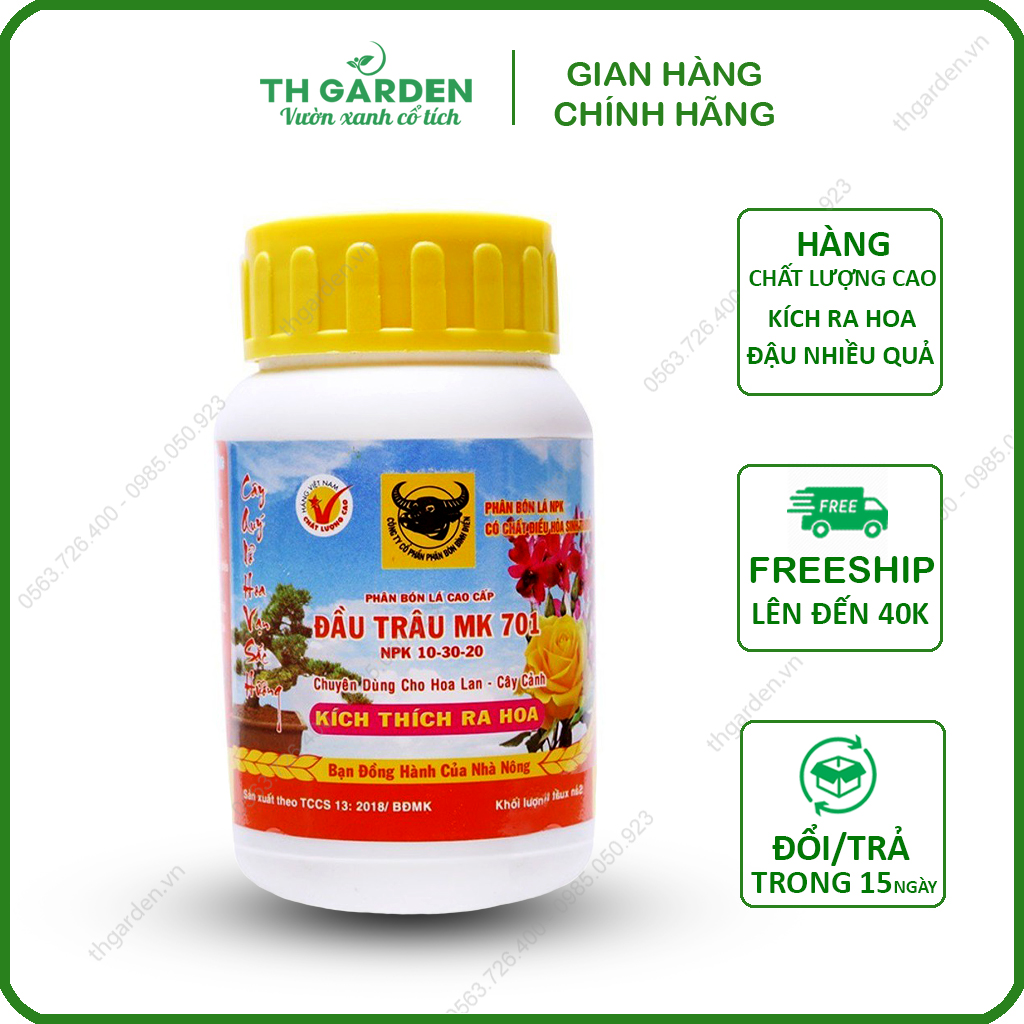 Phân Bón Lá Đầu Trâu 701 - Phân Bón Lá Kích Thích Ra Hoa - Phân bón cho lan, phân bón choa hoa, cây cảnh
