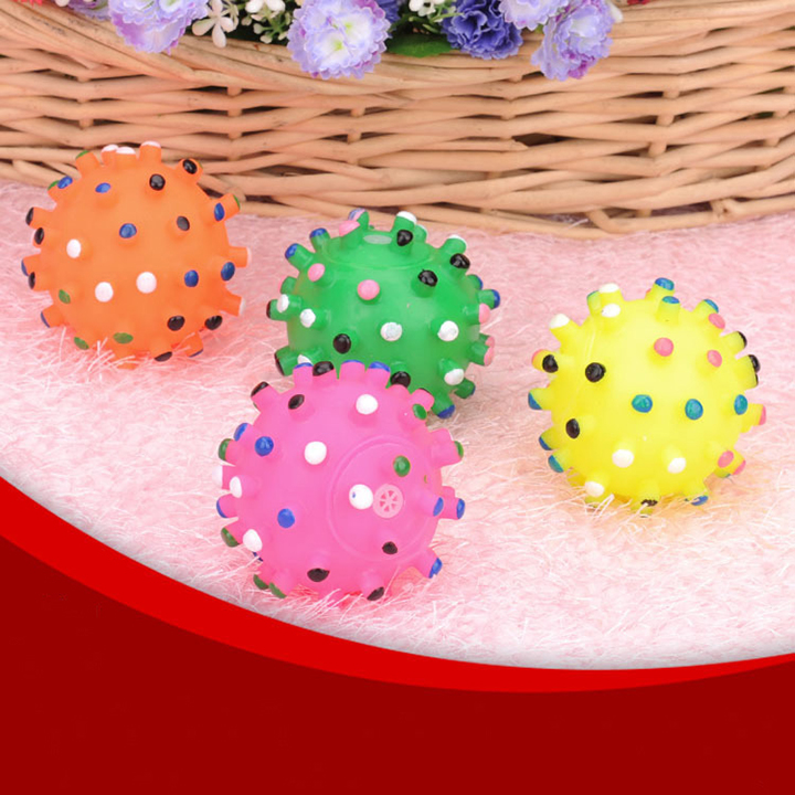 Đồ chơi cho chó bóng chíp chấm tròn 7cm - CutePets