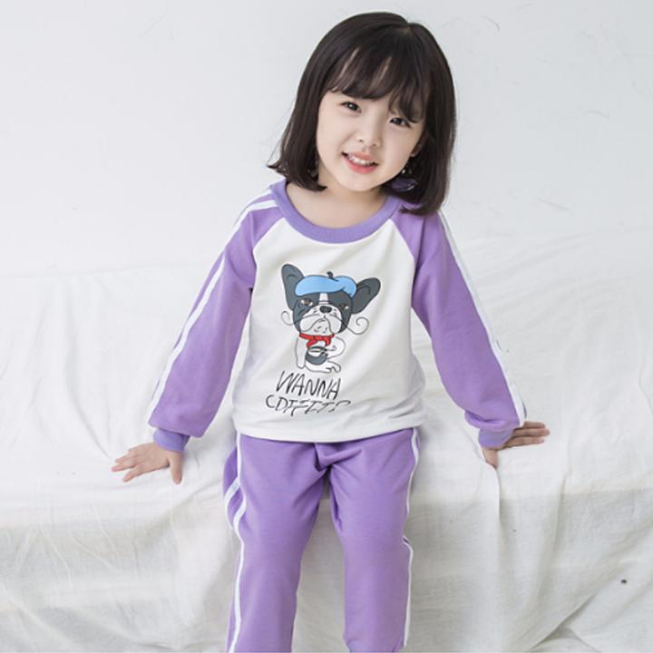 [Sale xả hàng siêu rẻ] Bộ quần áo dài dễ thương bé gái 7-18kg