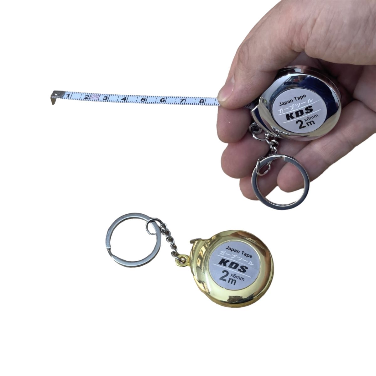 Thước Cuộn KDS- Thước cuộn thép 2mx6mm hệ Mét chuẩn, Chất liệu thép không gỉ siêu bền chống va đập, có móc treo