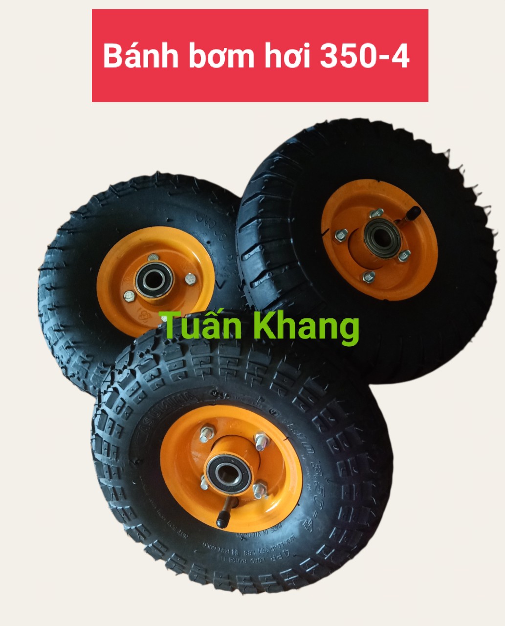 Bánh xe đẩy hàng 350-4 ( bánh bơm hơi )