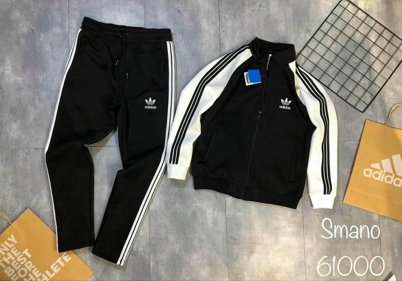 Bộ adidas phối màu kéo khoá chất đẹp