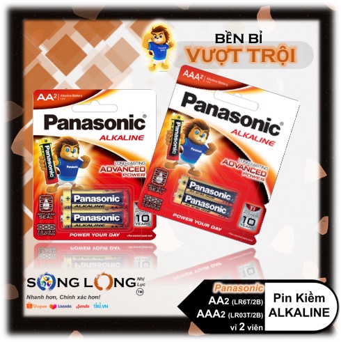 Pin aa / aaa panasonic advanced power alkaline 1.5v - vỉ 2 viên - nhập khẩu thái lan