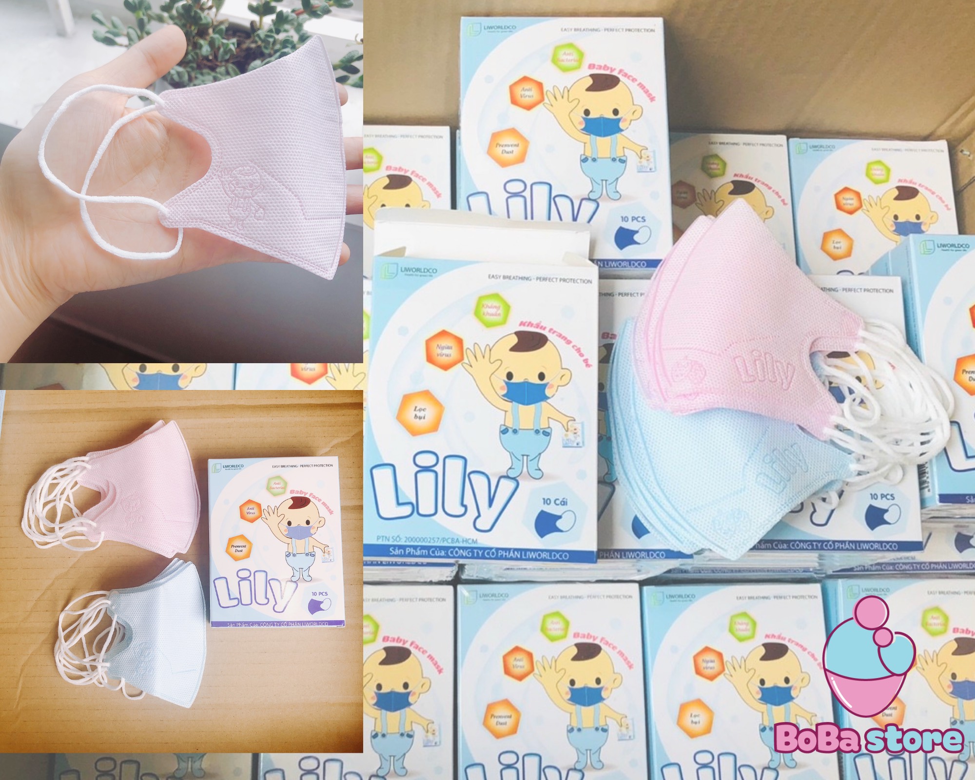 Khẩu trang cho bé LiLy