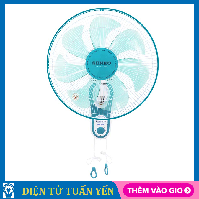 Quạt treo tường Senko TC1620 công suất 65W, 3 tốc độ gió, thiết kế tinh tế - Hàng chính hãng
