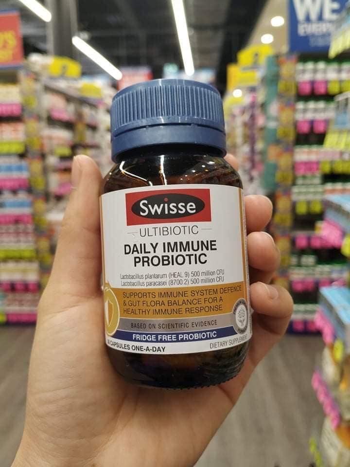 Swisse Ultibiotic Daily Immune Probiotic - 30 viên Men vi sinh