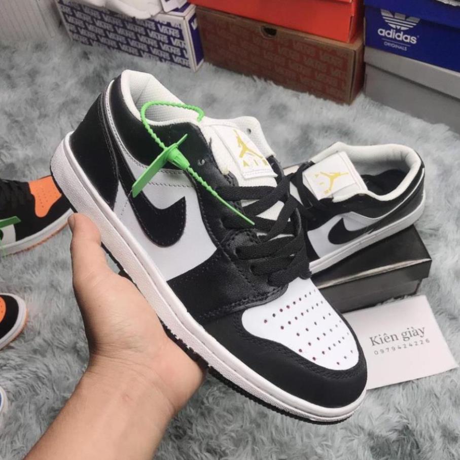 Giày thể thao, giày sneaker giày jodan đen trắng cổ thấp hàng chuẩn full box bill