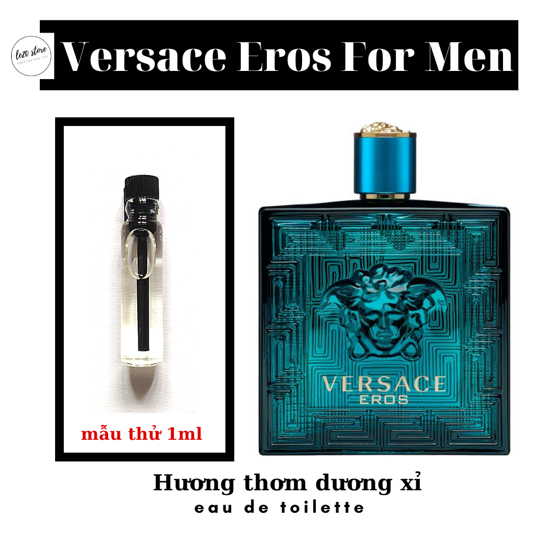 Mẫu thử 1ml nước hoa nam cao cấp Versace Eros For Men - nuoc hoa versace -nuoc hoa nam - nuoc hoa chinh hang