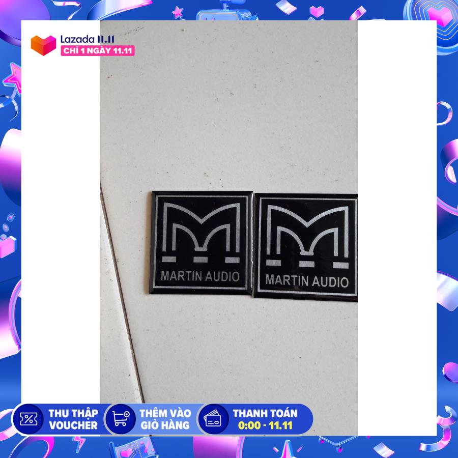 [PHỤ KIỆN THÙNG LOA] TEM LOA MA.R.TIN 5X5CM 4 cặp