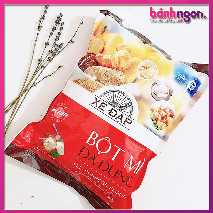 🍩🍩🍩Bột mì đa dụng xe đạp số 11 CJ 1kg🍩🍩🍩(sử dụng trong gia đình làm các món chiên như tôm tẩm bột, gà tẩm bột, mì sợi, bánh bao và các loại bánh khác)