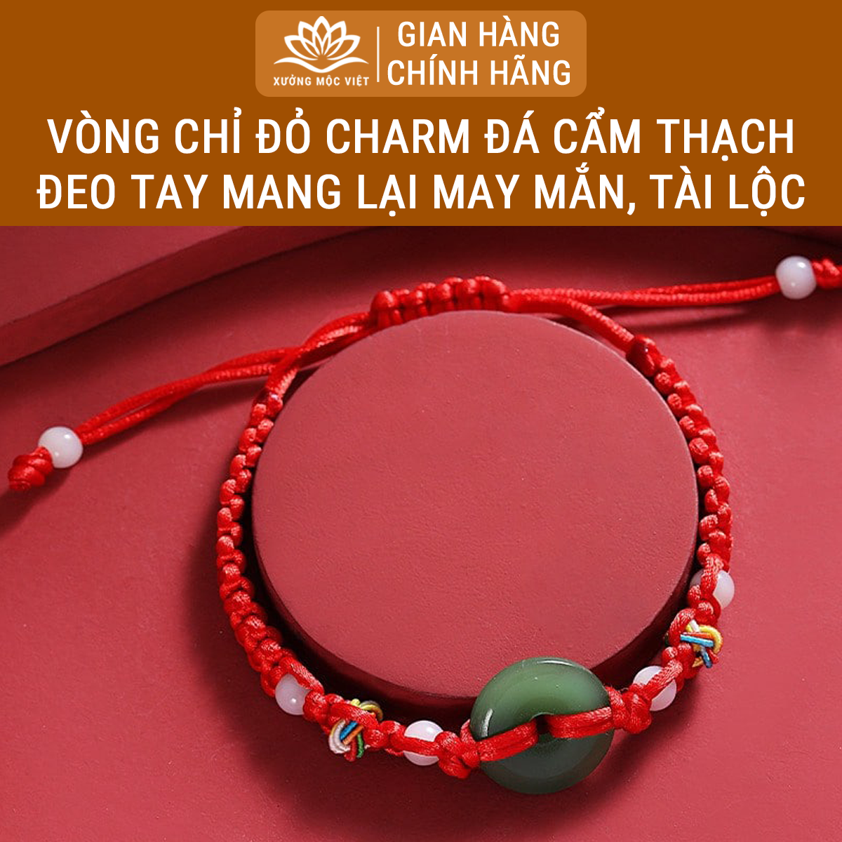 Vòng tay chỉ đỏ may mắn bình an