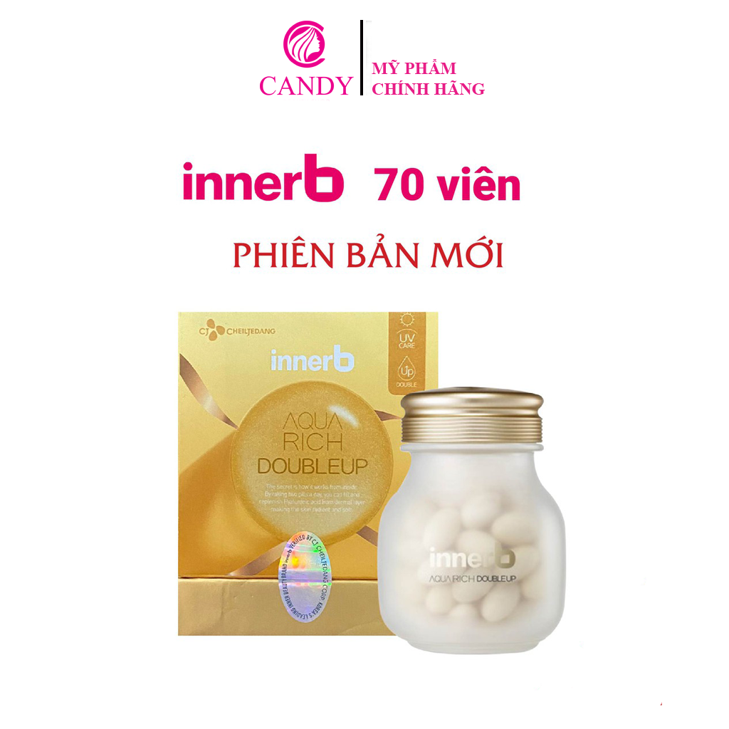 Viên Uống Cấp Nước Bổ Sung Collagen Giúp Da Sáng Căng Bóng Săn Chắc Innerb Aqua Rich