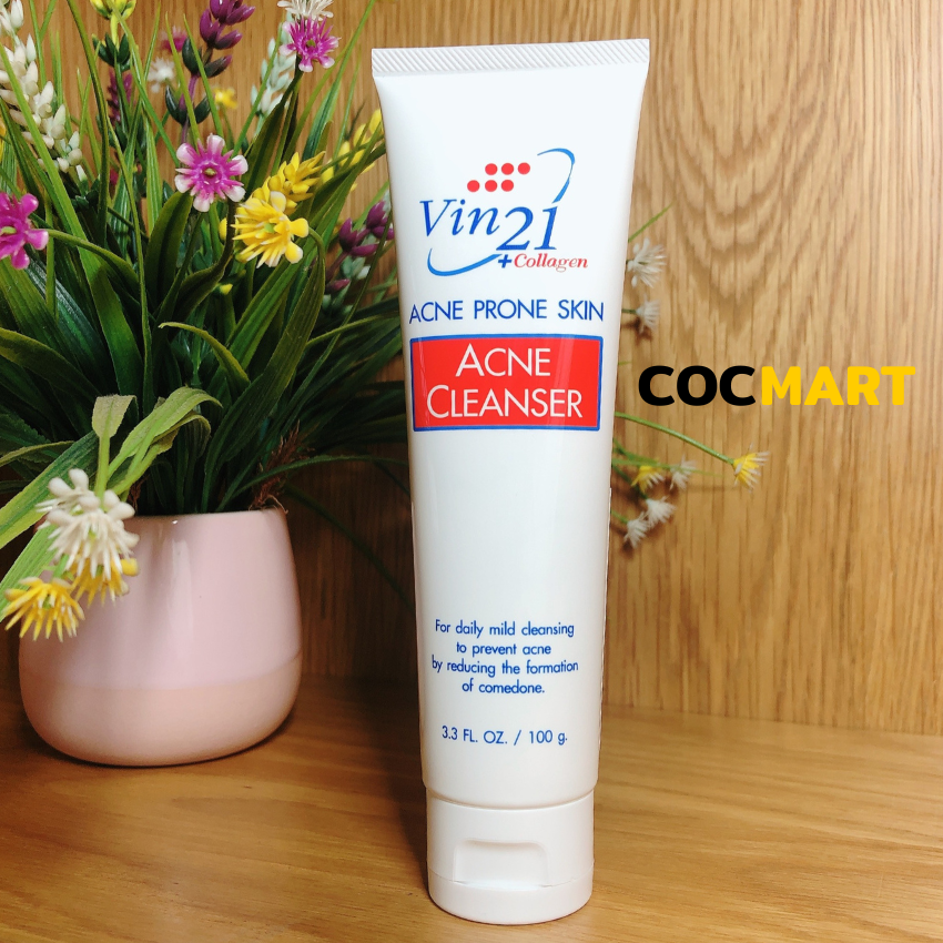 Sữa Rửa Mặt Vin21 Acne Cleanser Làm Sạch Da Mụn Hiệu Quả Thích Hợp Cho Mọi Loại Da - CocMart