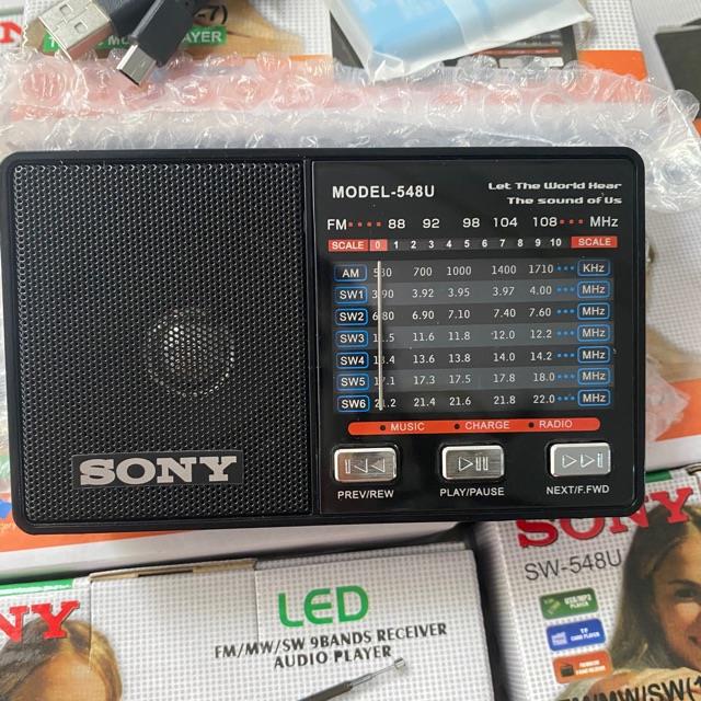 ☽  Đầi radio USB THẺ NHỚ SONY-548u