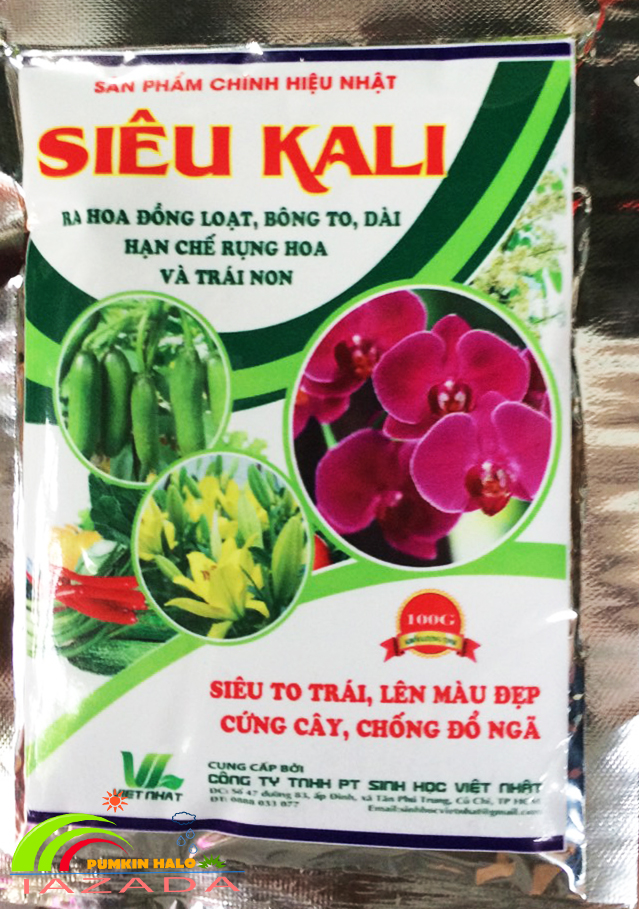 [HCM]phân bón siêu kali Việt Nhất  trái to màu đẹp tăng chống đỡ cho cây -gói 100gram