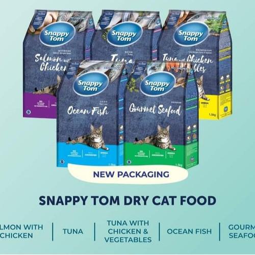 Thức Ăn Hạt Snappy Tom Mix Cá Cơm Thật Bao Xá 8kg - Hạt Cho Mèo Snappy Tom 8kg