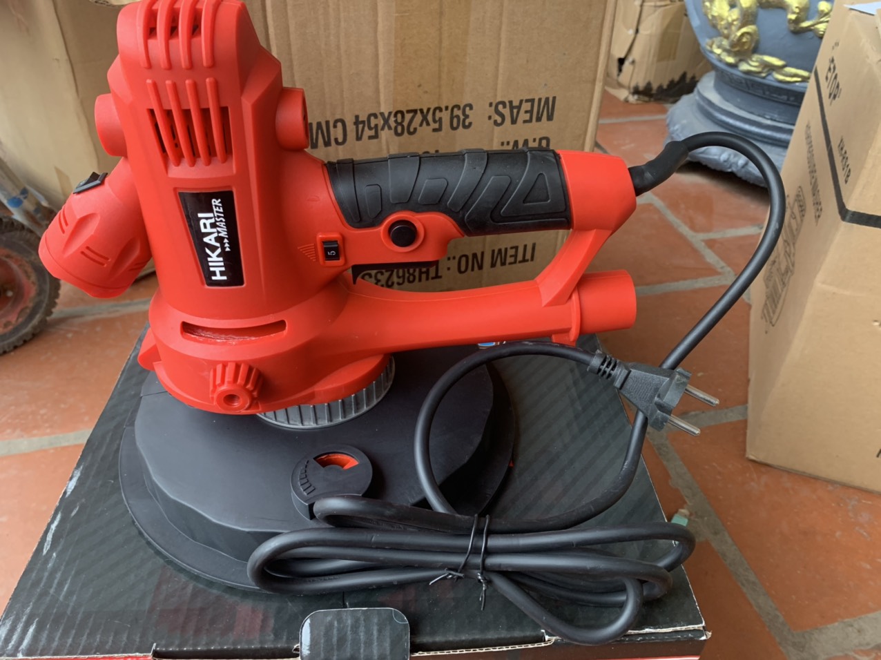 Máy chà đánh bóng tường Hikari 180-03a madein Thái lan màu đỏ tươi có đèn LED