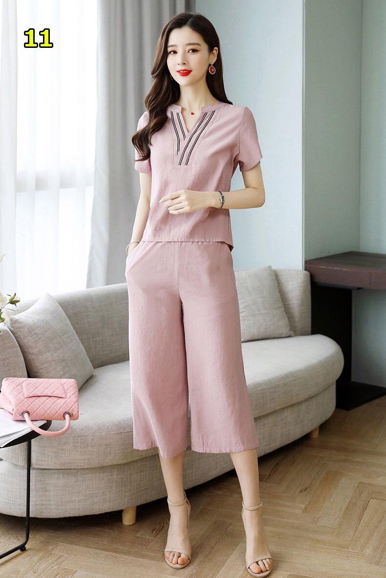 Set bộ ống rộng mặc nhà cực xnh