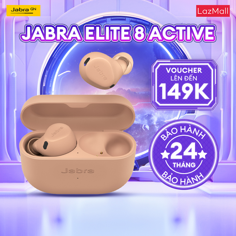 Tai nghe bluetooth chống ồn jabra elite 8 active chống bụi nước ip68