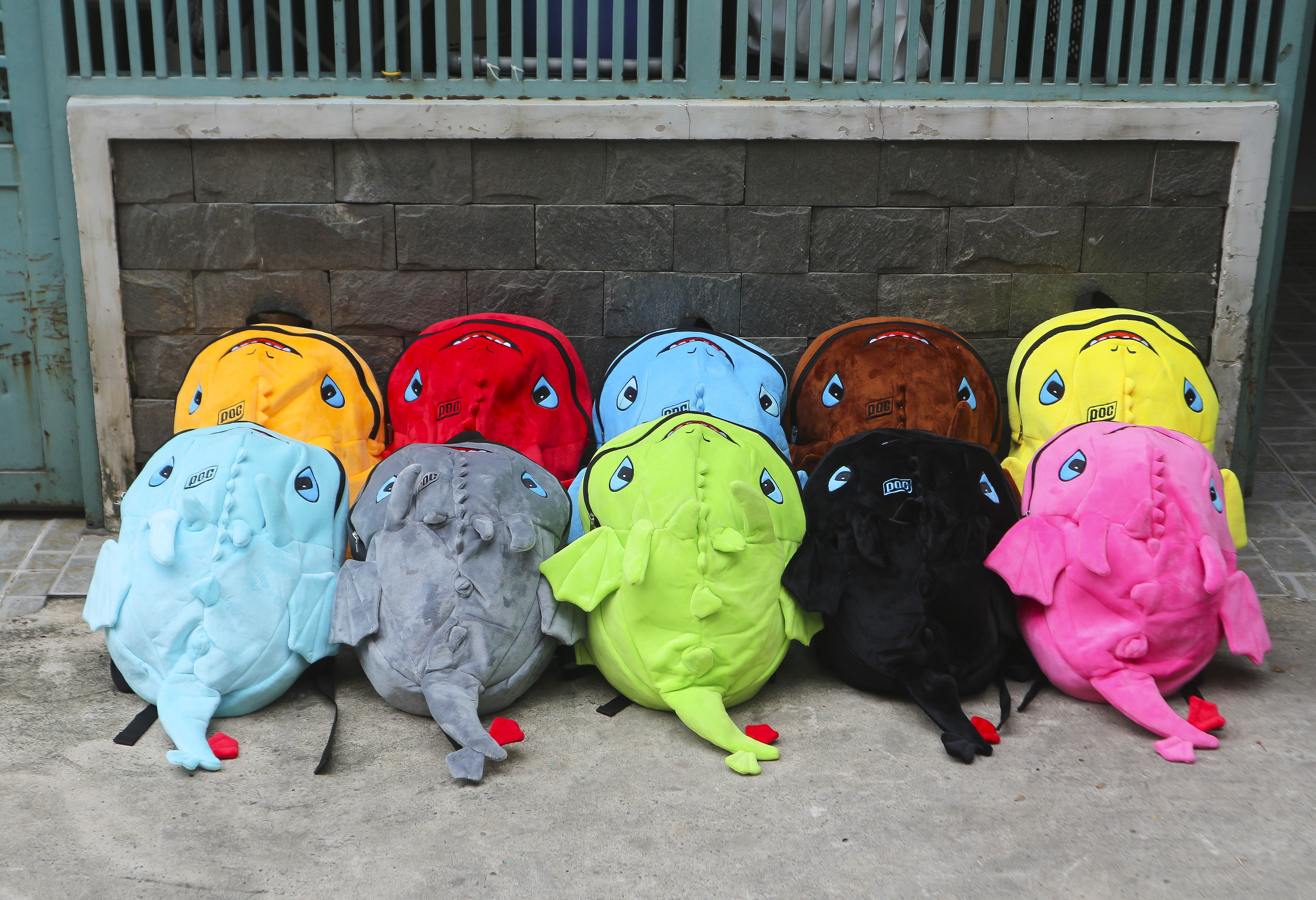 Balo Rồng Khủng Long size lớn, Kute , loại vải nhung, bảo hành 12 tháng