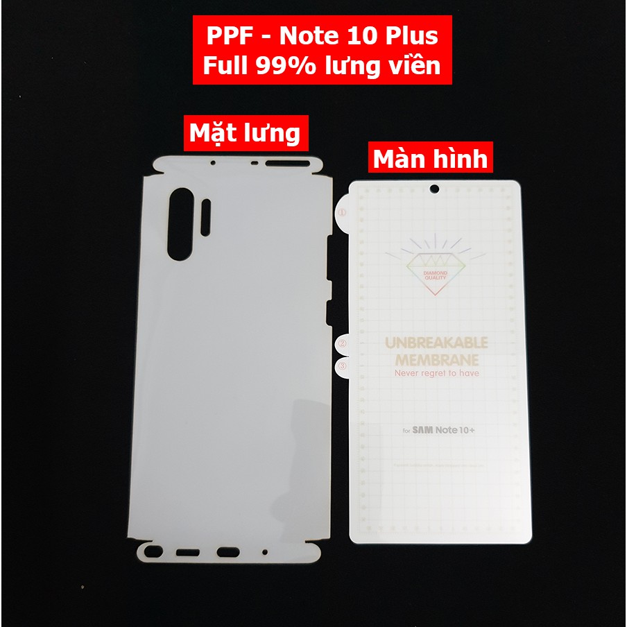 Bộ ppf full body note 10 plus