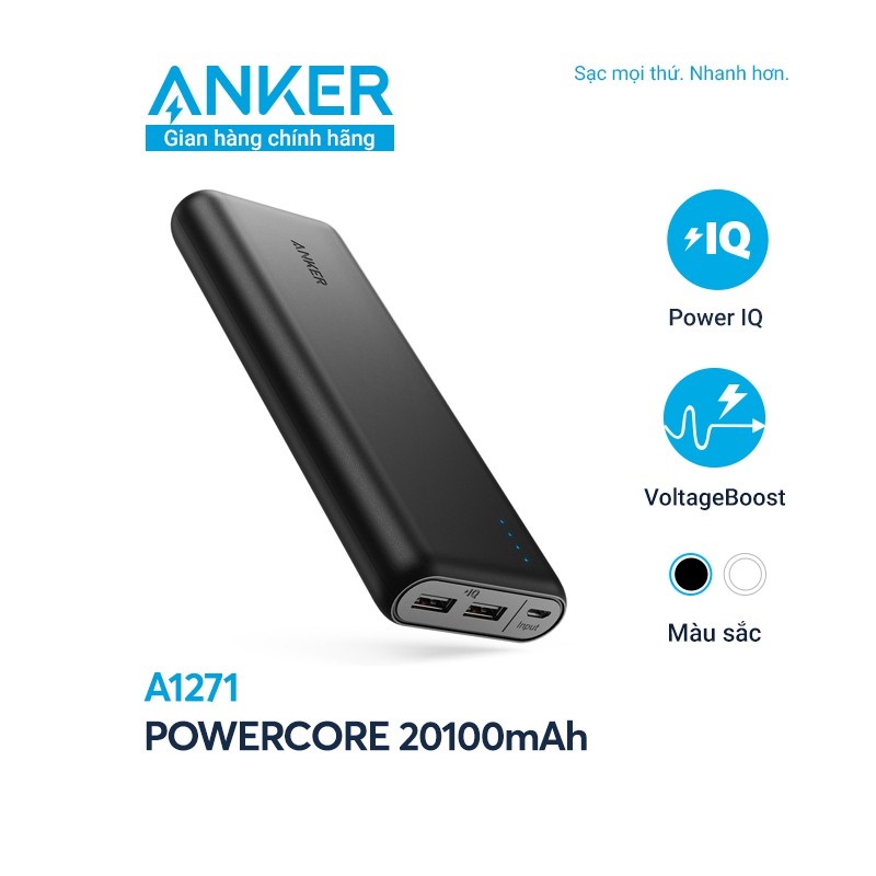 Pin Sạc Dự Phòng Anker PowerCore 20100mAh - A1271H11