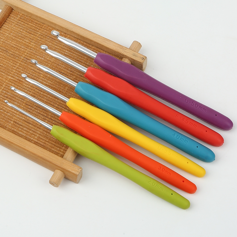 Que móc cán dẻo kim móc len cán dẻo que móc len từ 1mm đến 10mm