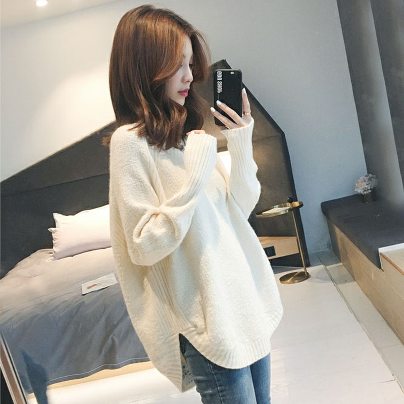 Áo Len Nữ Hàn Quốc Form Rộng Dáng Dài Mùa Đông Đẹp Hot Trend