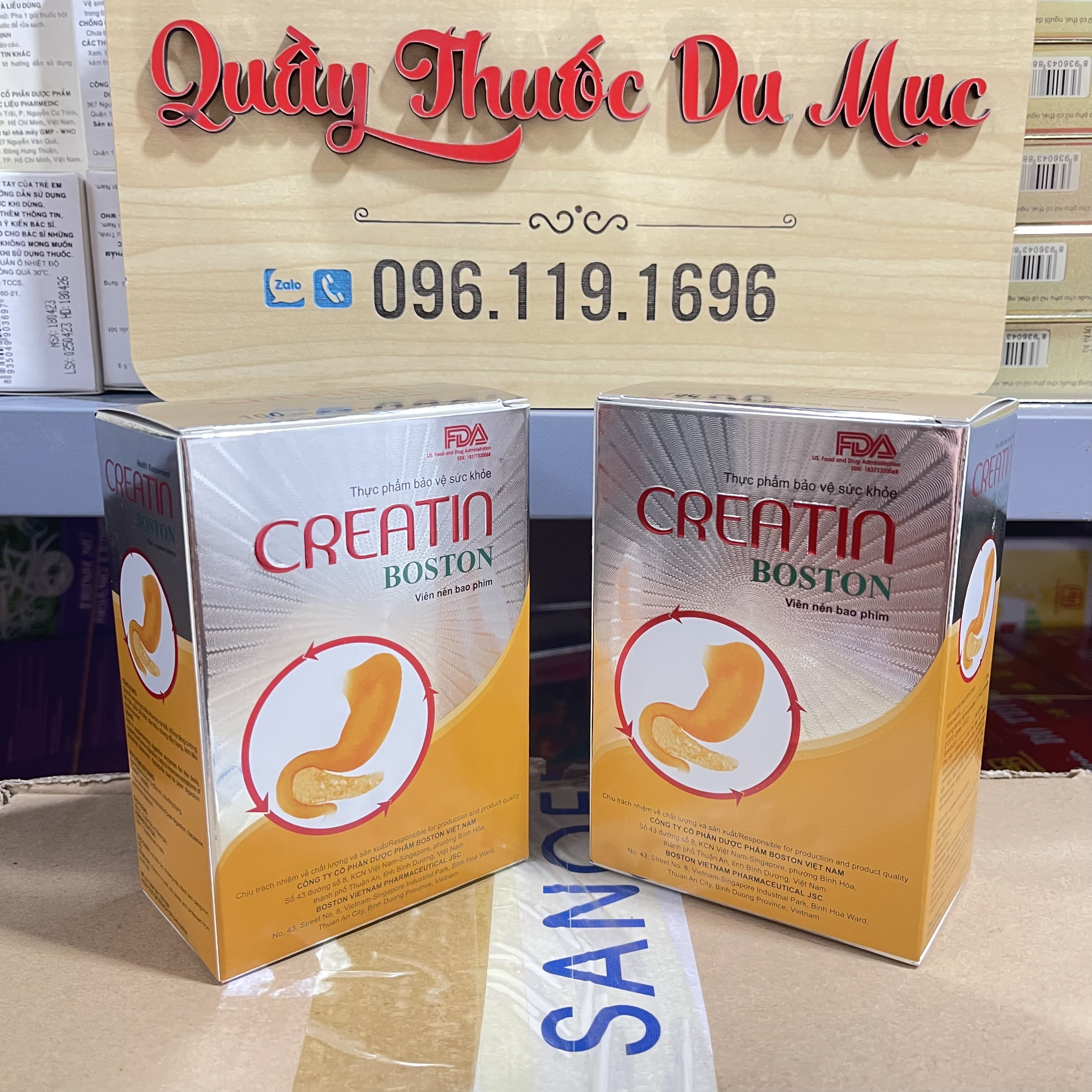 Creatin boston hộp 100 viên - men tiêu hoá - giảm đầy hơi, chướng bụng , khó tiêu- hỗ trợ tiêu hóa