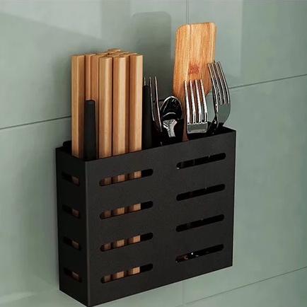 Ống đũa dán tường inox 304 sơn tĩnh điện ( kèm ảnh thật), khay đựng đũa