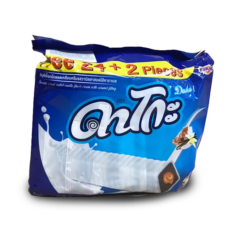 Bánh Ngũ Cốc Phủ Sữa Nhân CRM Dako 24 thanh_11g (Thailand)
